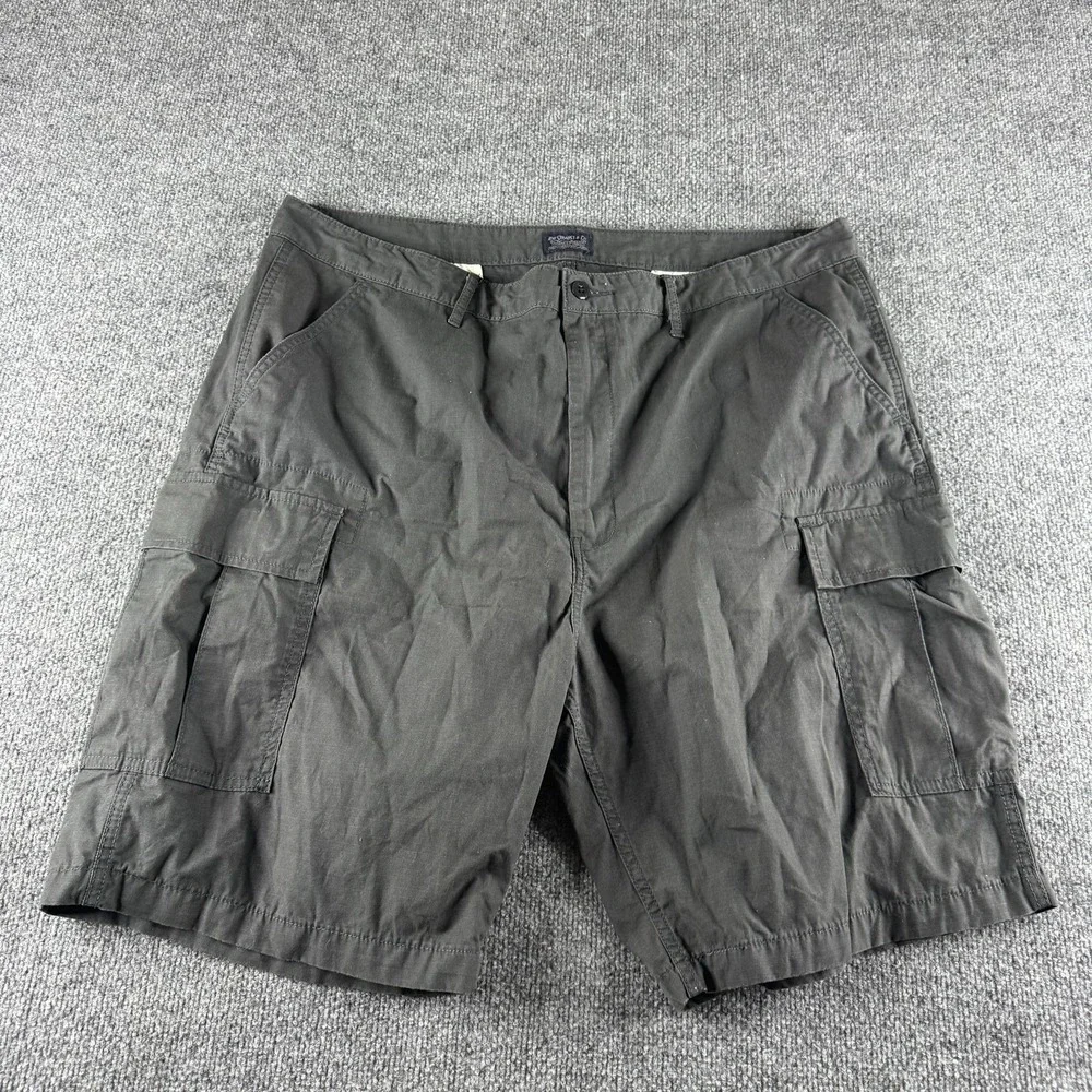 Levi's Cargo Shorts Mens 42 Gray Cotton Canvas Regular 11 Inseam Pockets Utility